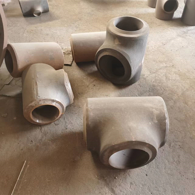 Pipeline Solution Butt Weld Reducing Tee Pipe Fitting Din En 10253 For Oil Applications