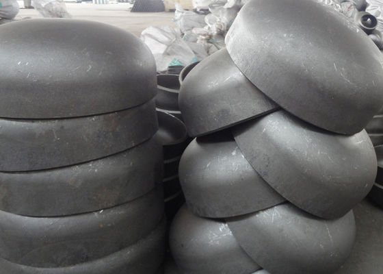 Black Seamless Large Diameter Steel Pipe End Caps ANSI B16.9 SCH40 SCH80