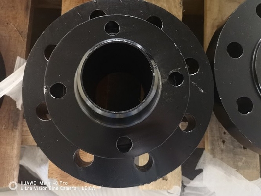Wn 150lbs Threaded Pipe Flange Dn200 Asme A105n Black Paint