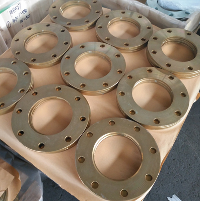 Pn16 Flat Face Carbon Steel Forged Flange And Pipe Fittings Anti Rust Oil