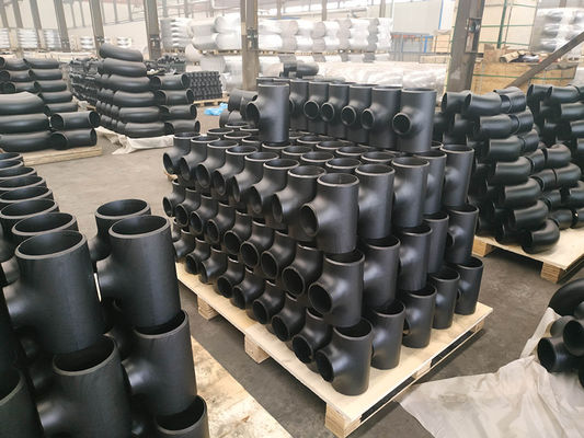 6'' 12''  20'' Carbon Or Stainless Steel Pipe Tee ANSI B16.9 SH3408 Plain End PE