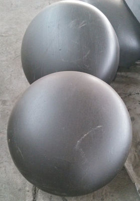 ISO9001 Carbon Steel A234 WPB Cap ANSI B16.28 0.5 Inch To 48 Inch Blakc Paint