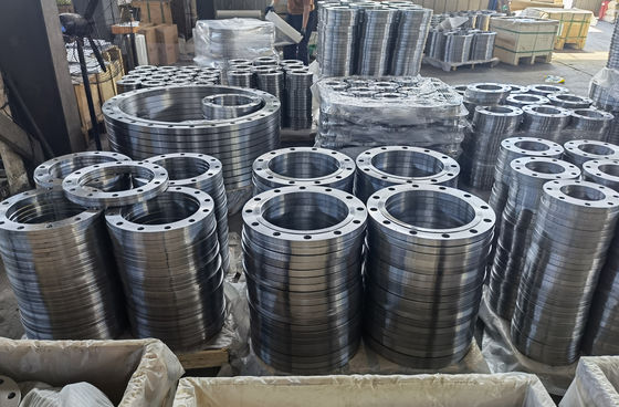 Anti Rust Oil AWWA C207-07 Hubbed Slip On Flange ISO9001 PED 2000