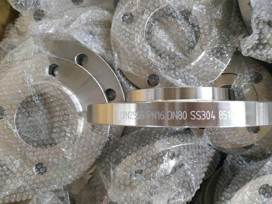 Plate PN6 Forged Stainless Steel Flanges Din 2502 Din 2633 Din 2566
