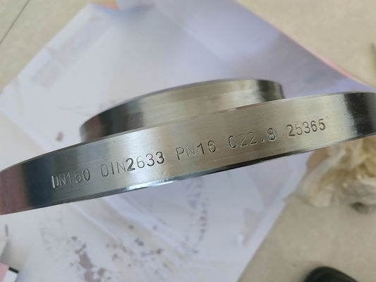 Steel Wnrf Pn25 Ss316 Galvanized Pipe Flange Yellow Painting Bs4504 Standard