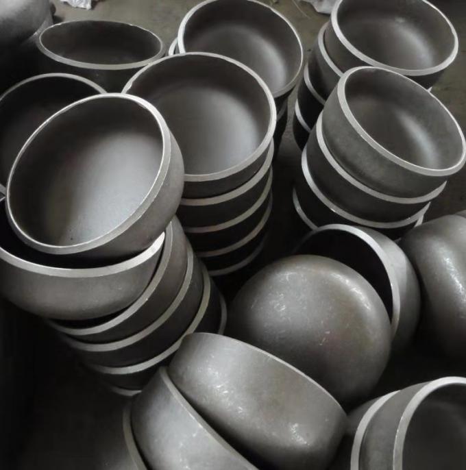 Black Seamless Large Diameter Steel Pipe End Caps ANSI B16.9 SCH40 SCH80